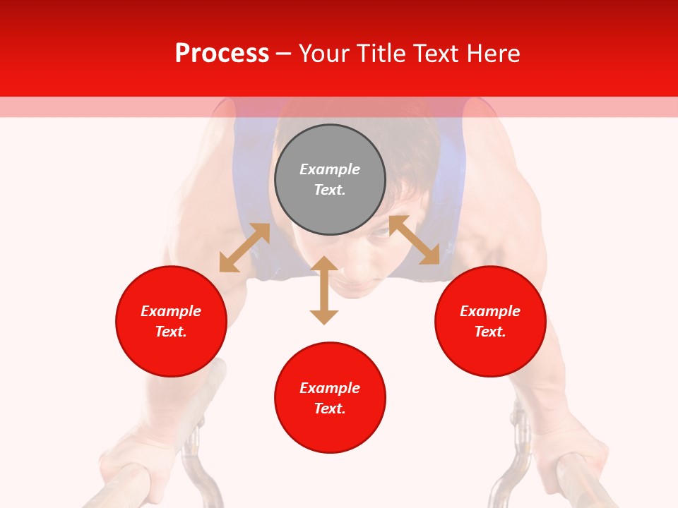 Vertical Person Gymnast PowerPoint Template