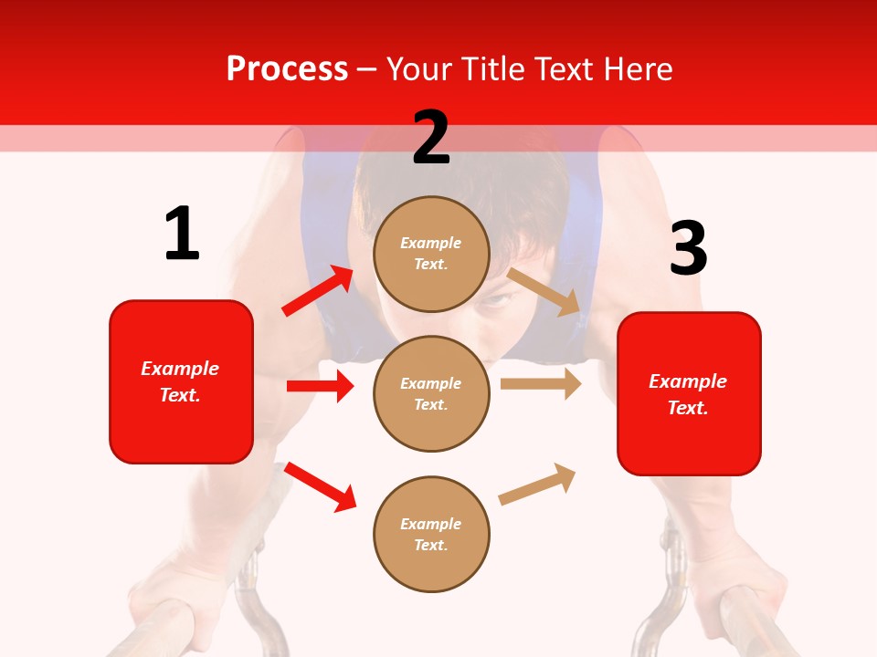 Vertical Person Gymnast PowerPoint Template