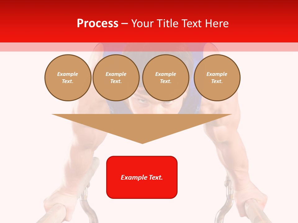 Vertical Person Gymnast PowerPoint Template