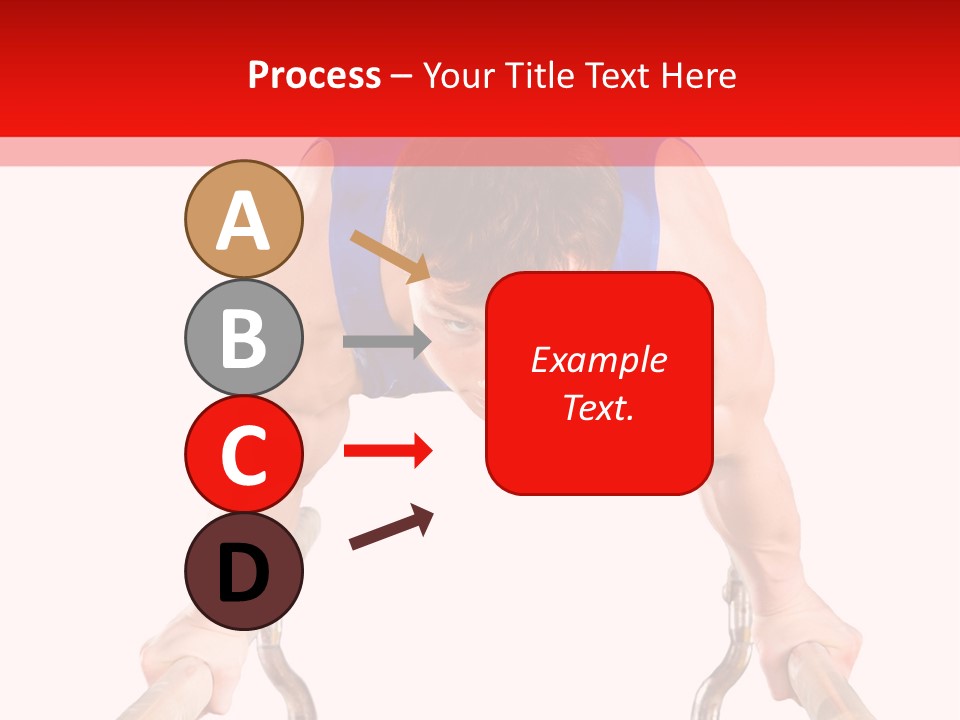 Vertical Person Gymnast PowerPoint Template