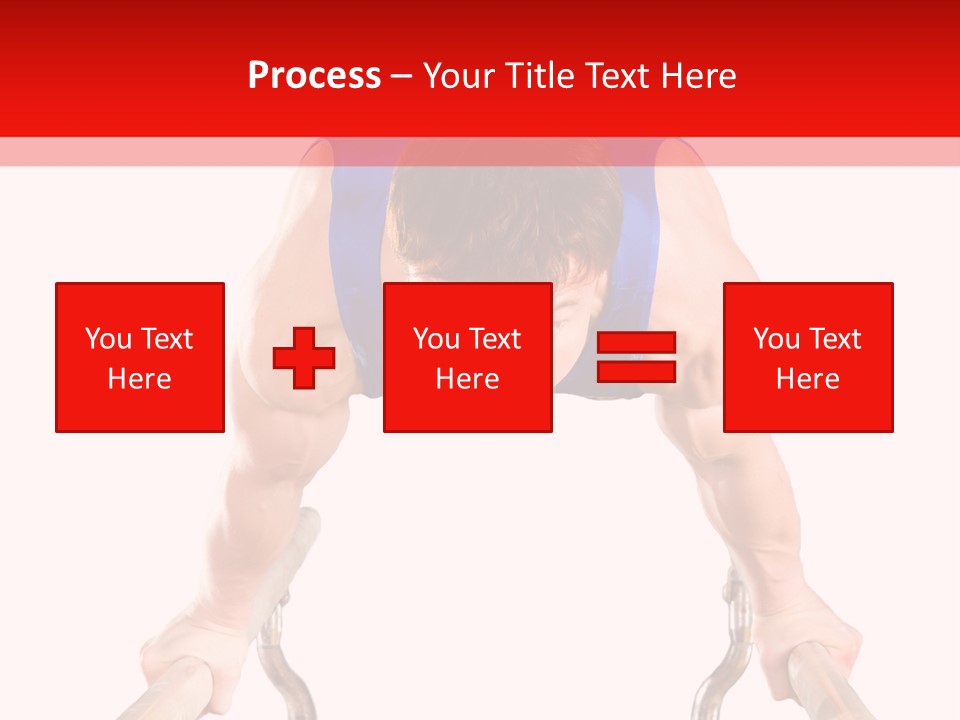 Vertical Person Gymnast PowerPoint Template