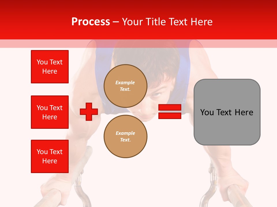 Vertical Person Gymnast PowerPoint Template