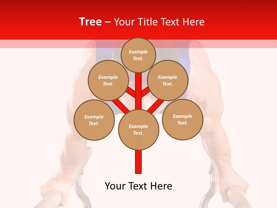 Vertical Person Gymnast PowerPoint Template