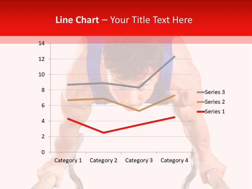 Vertical Person Gymnast PowerPoint Template