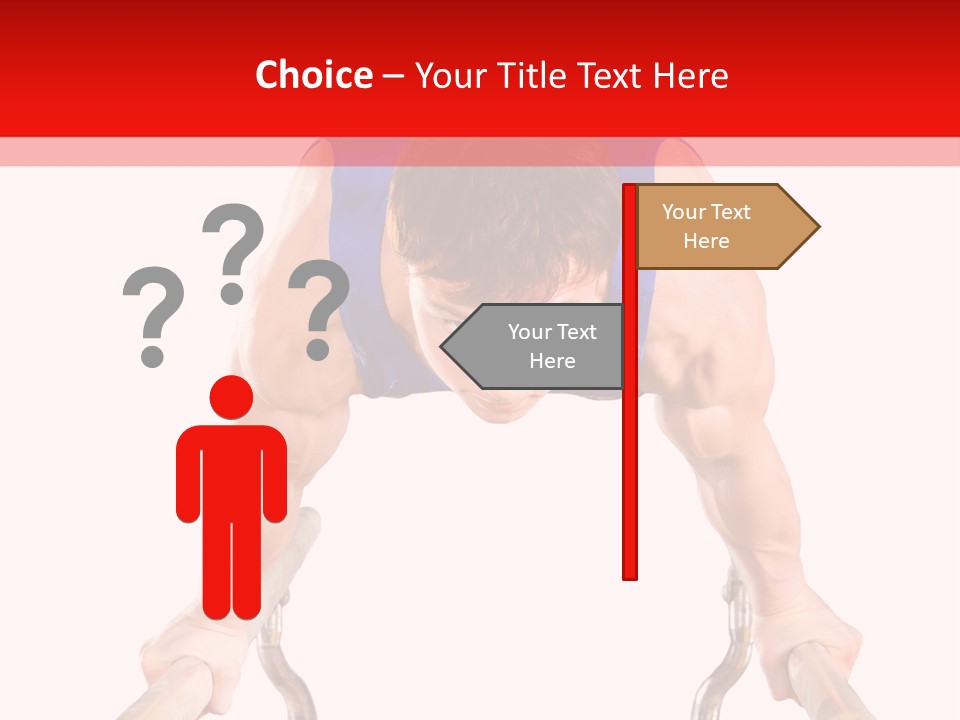 Vertical Person Gymnast PowerPoint Template