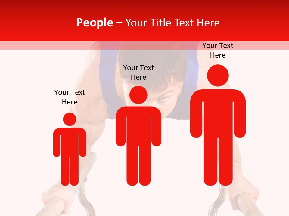 Vertical Person Gymnast PowerPoint Template