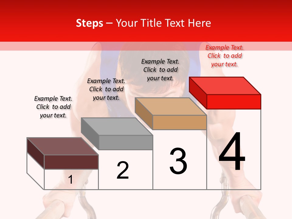 Vertical Person Gymnast PowerPoint Template