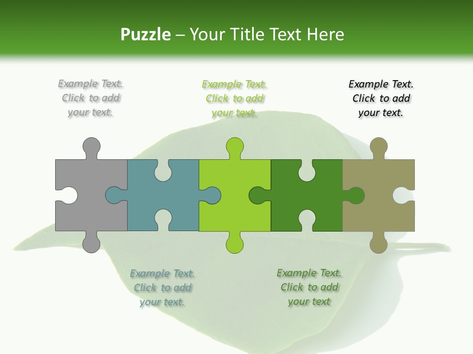 Feuilles Nature Feuille PowerPoint Template