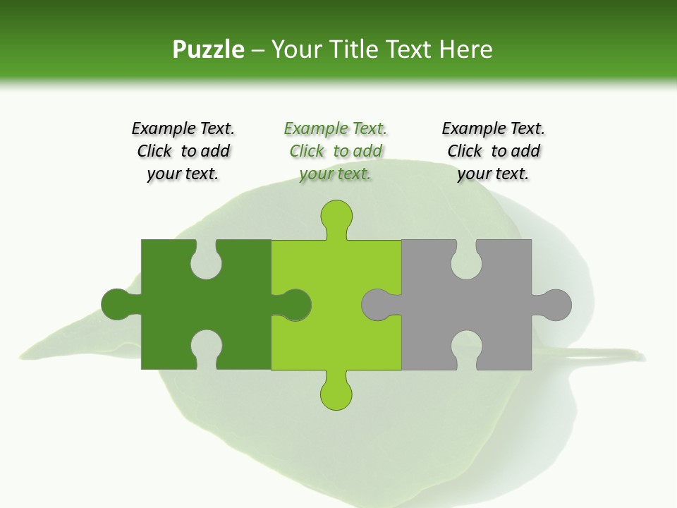 Feuilles Nature Feuille PowerPoint Template