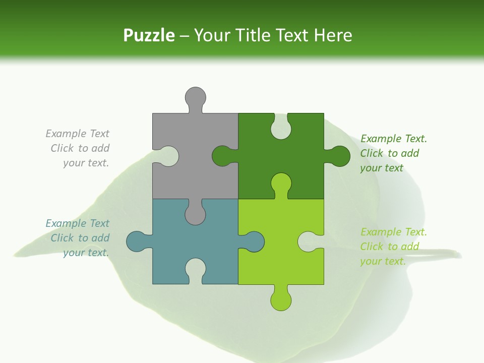 Feuilles Nature Feuille PowerPoint Template