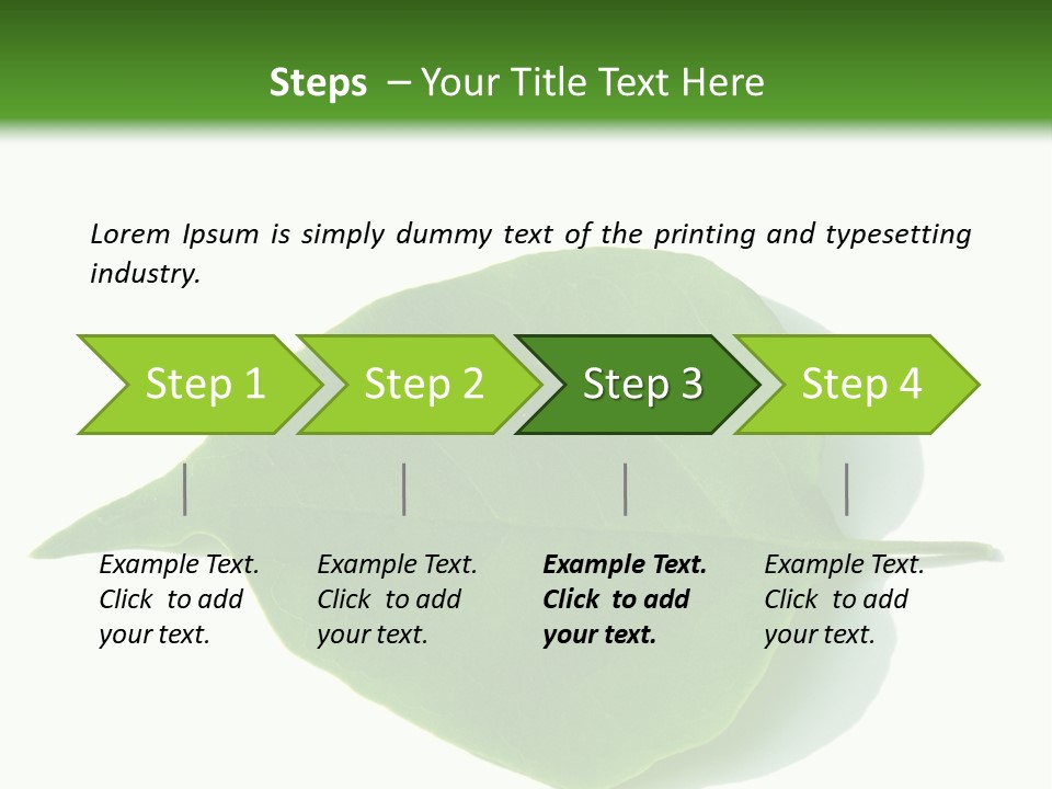Feuilles Nature Feuille PowerPoint Template