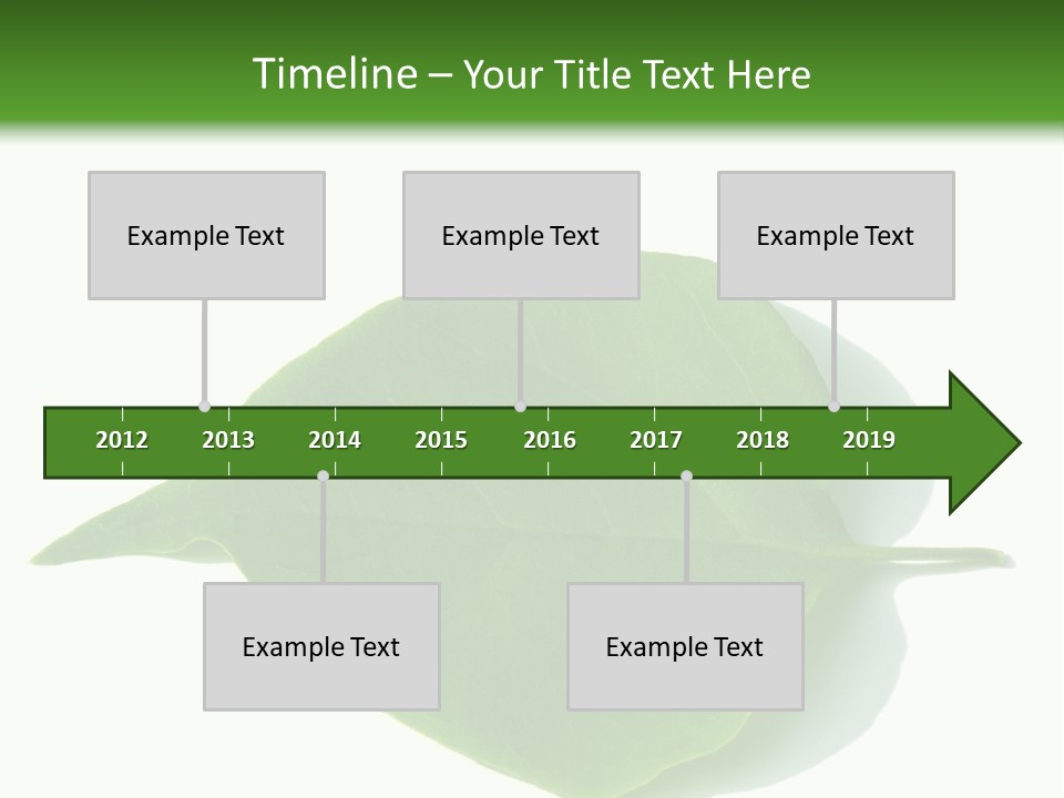 Feuilles Nature Feuille PowerPoint Template