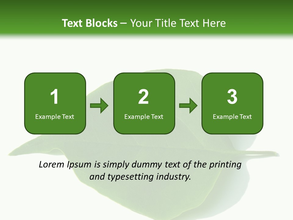 Feuilles Nature Feuille PowerPoint Template