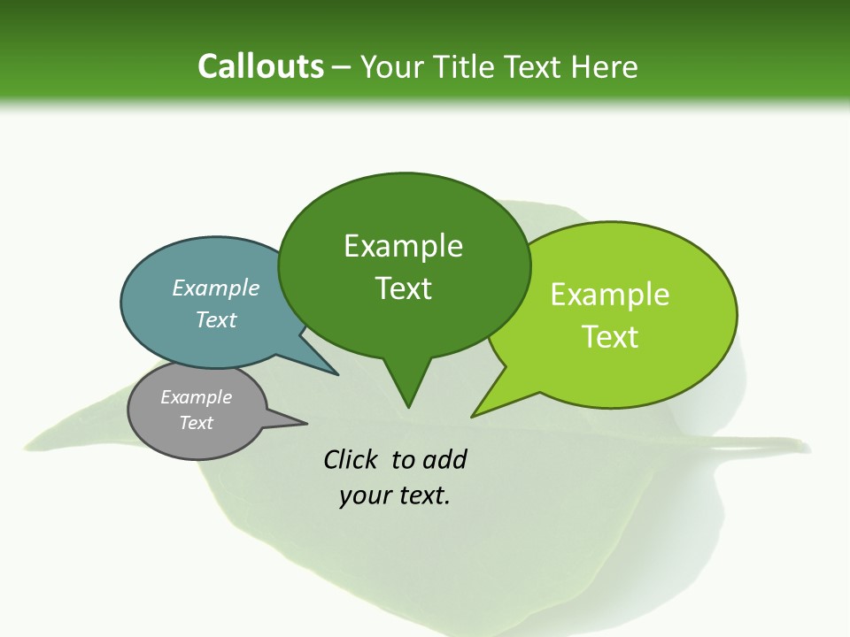 Feuilles Nature Feuille PowerPoint Template