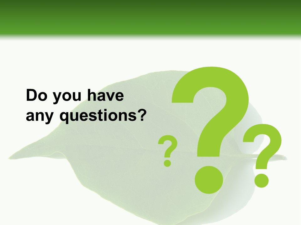 Feuilles Nature Feuille PowerPoint Template