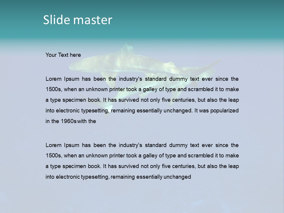 Pelagicos Azul Tiempo Libre PowerPoint Template