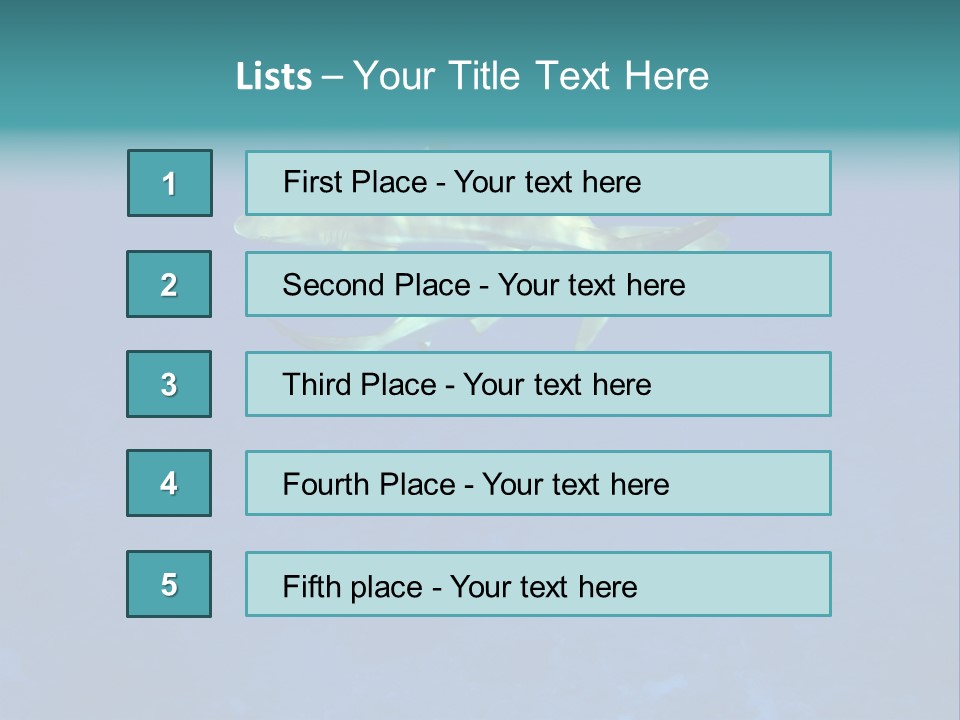 Pelagicos Azul Tiempo Libre PowerPoint Template