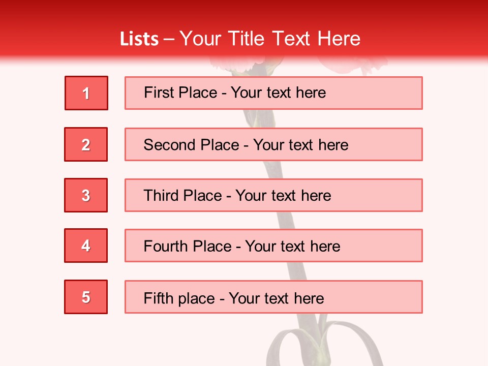Carnations Flora Valentine S PowerPoint Template