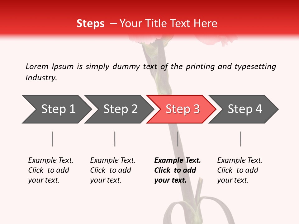 Carnations Flora Valentine S PowerPoint Template