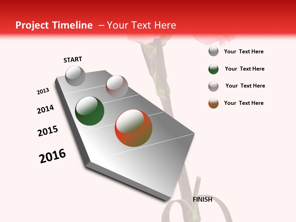 Carnations Flora Valentine S PowerPoint Template