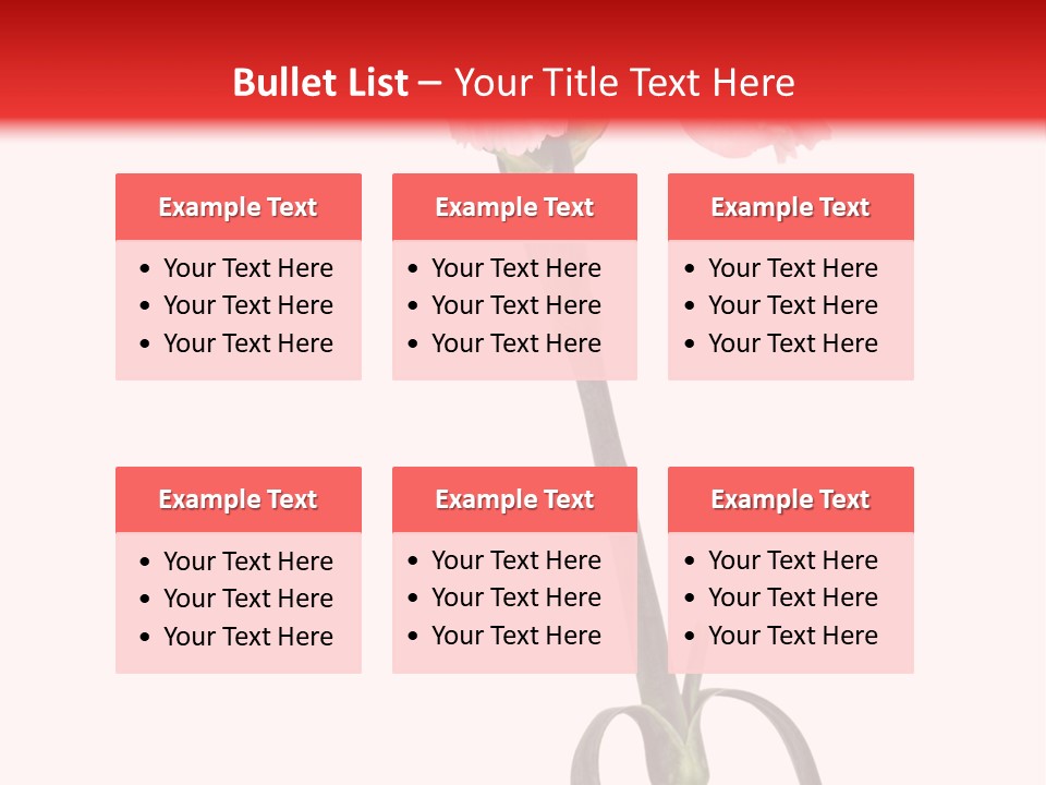 Carnations Flora Valentine S PowerPoint Template