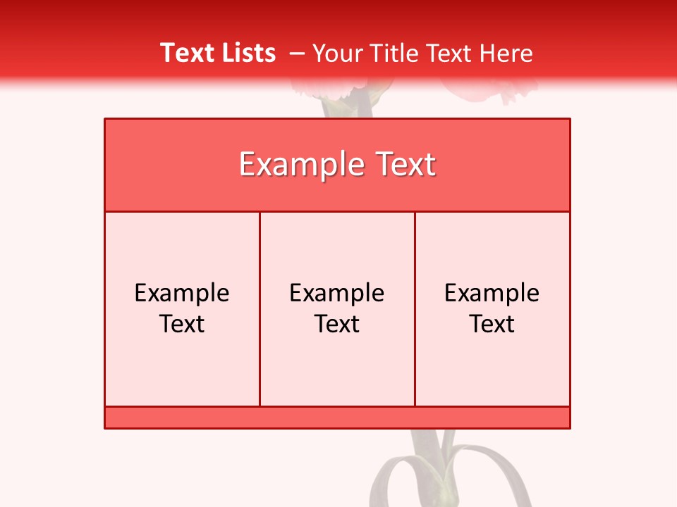 Carnations Flora Valentine S PowerPoint Template