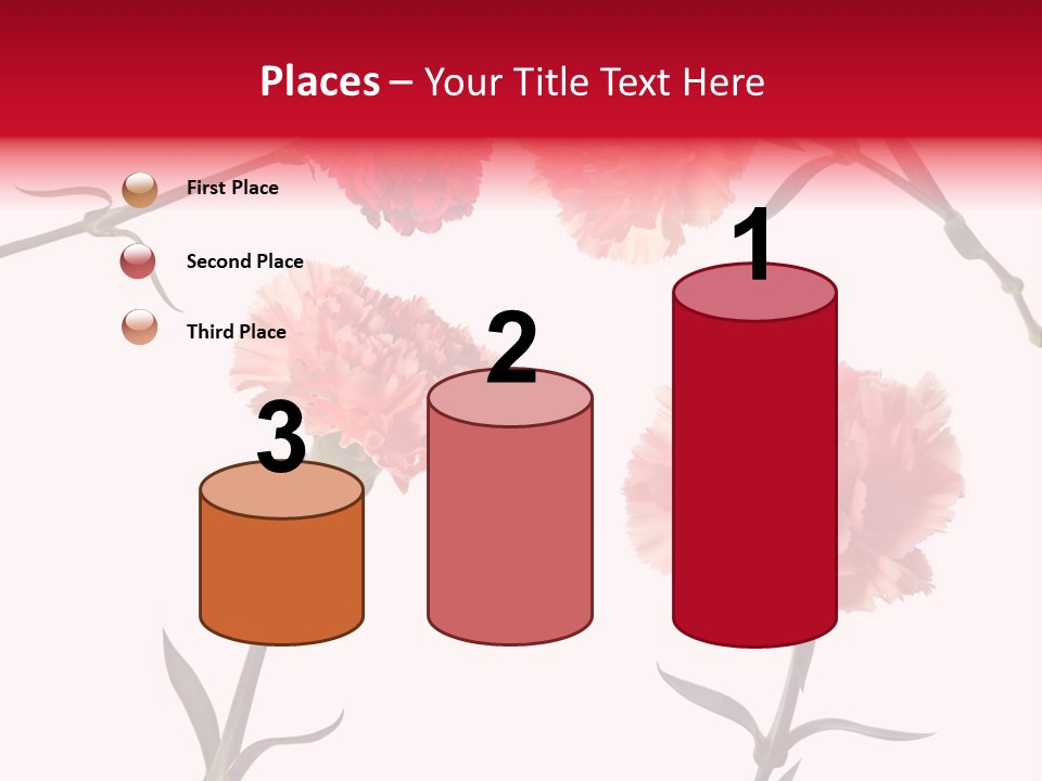 Set White Background Beauty PowerPoint Template