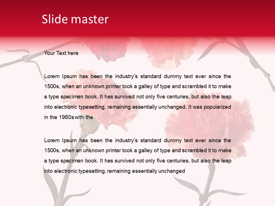 Set White Background Beauty PowerPoint Template