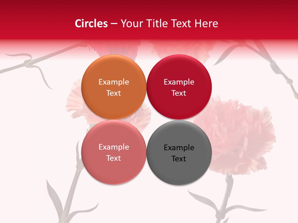 Set White Background Beauty PowerPoint Template