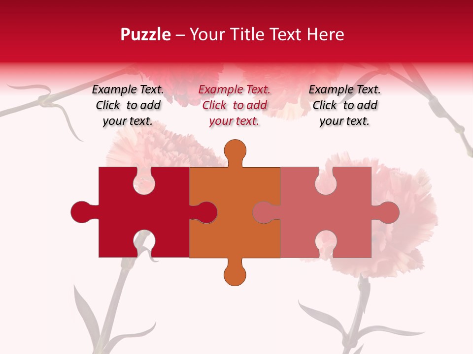 Set White Background Beauty PowerPoint Template