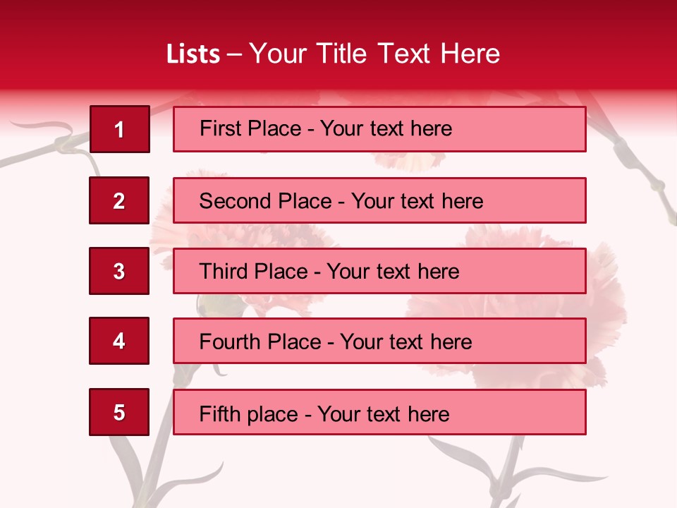 Set White Background Beauty PowerPoint Template