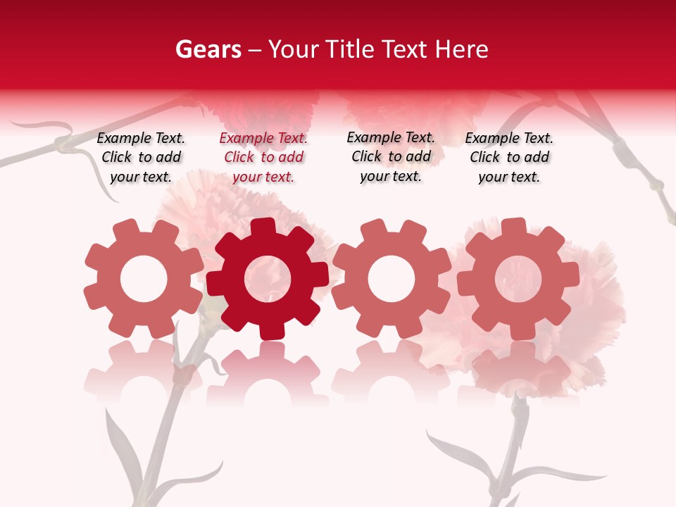 Set White Background Beauty PowerPoint Template