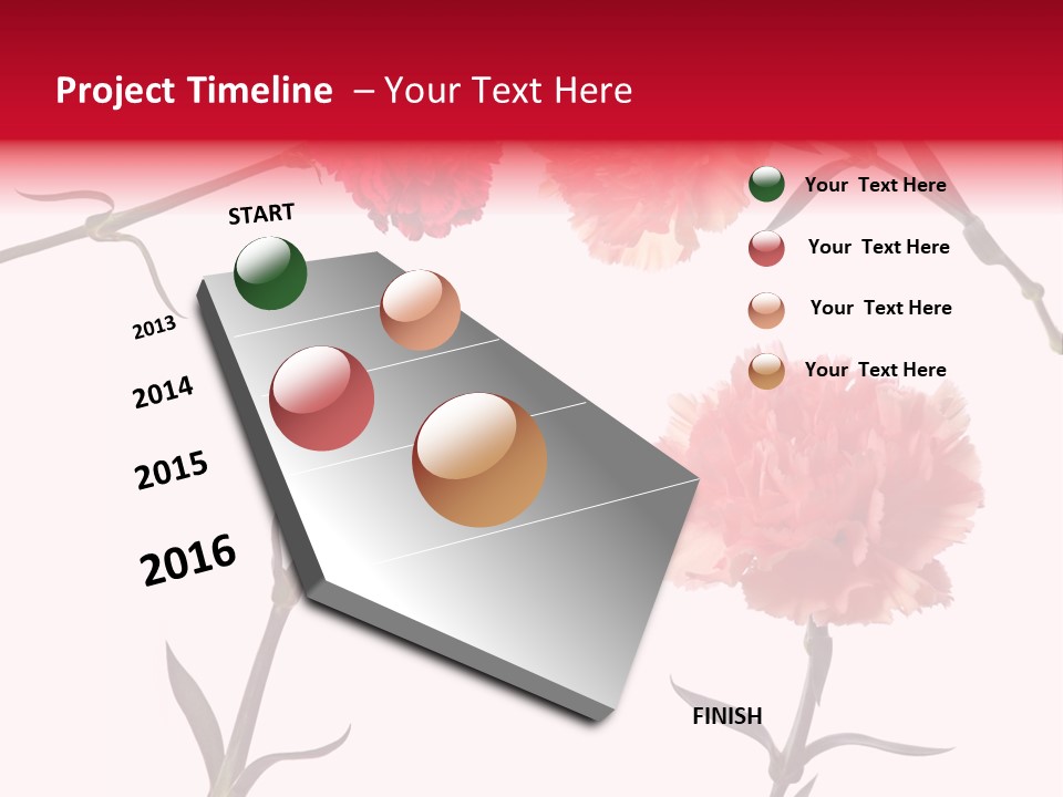 Set White Background Beauty PowerPoint Template