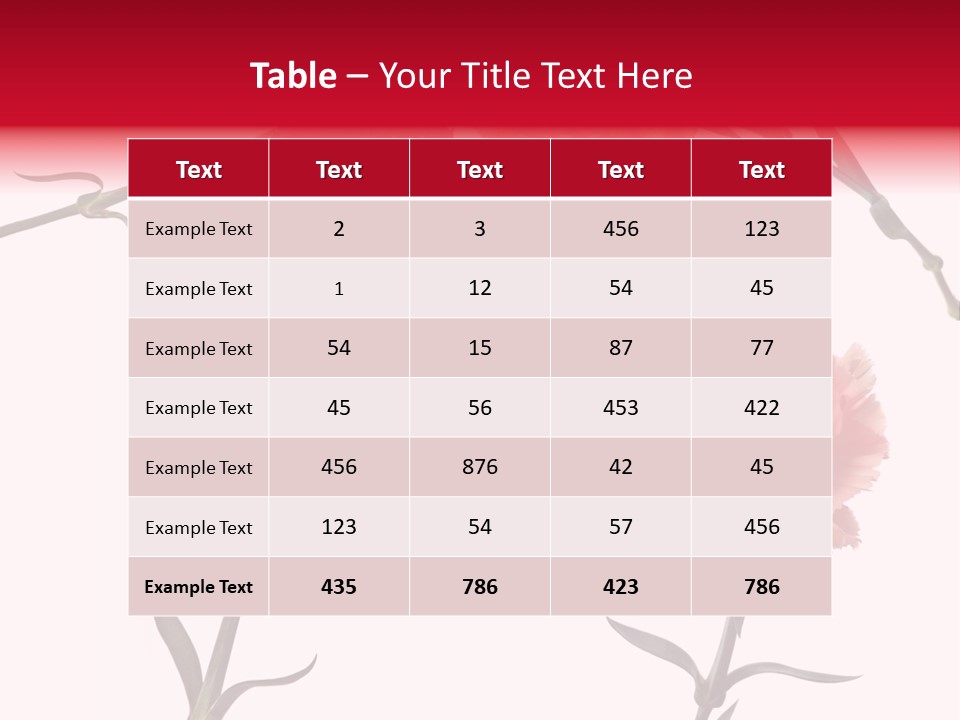 Set White Background Beauty PowerPoint Template