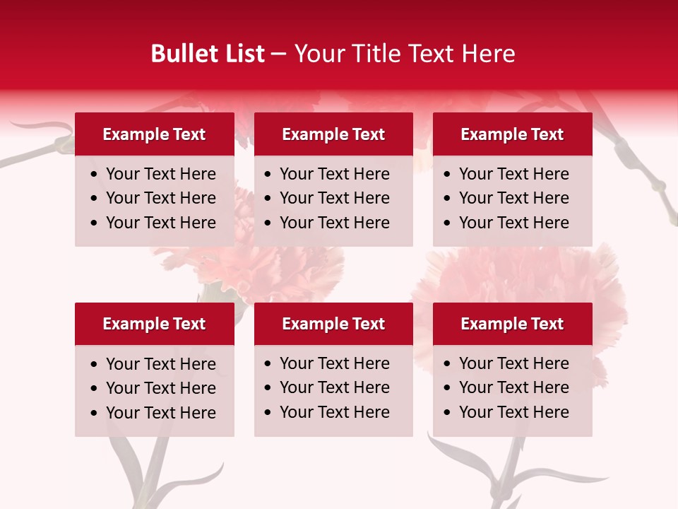 Set White Background Beauty PowerPoint Template