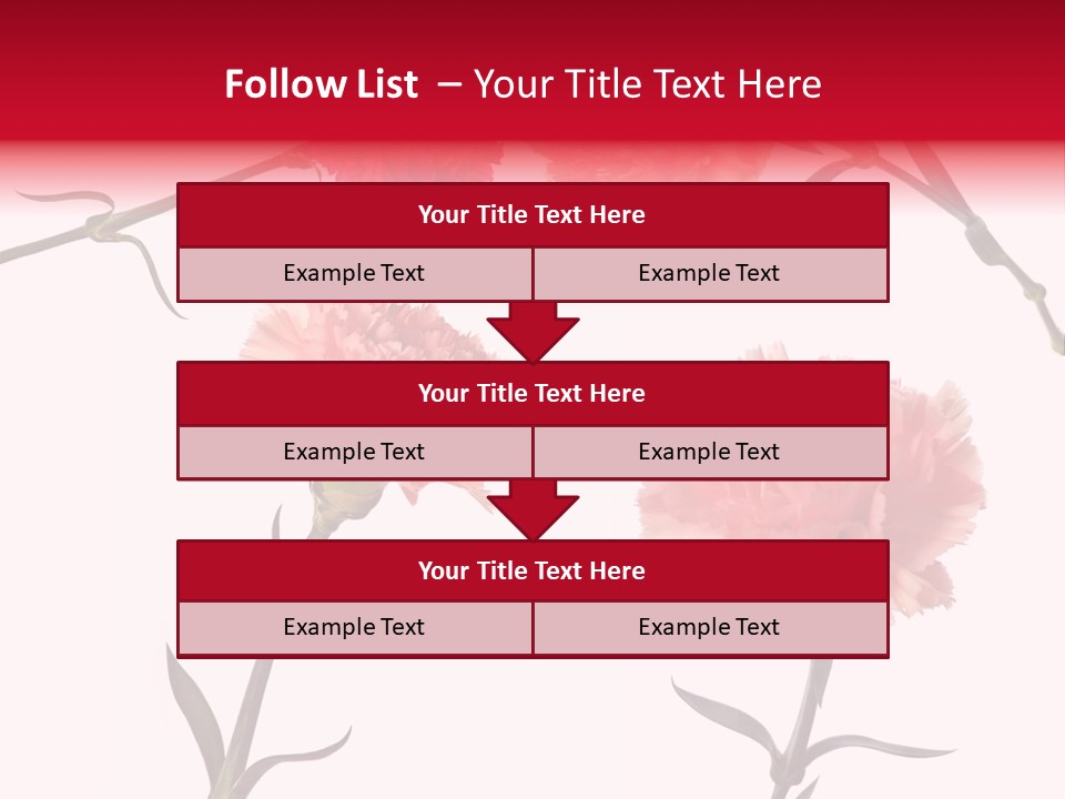 Set White Background Beauty PowerPoint Template