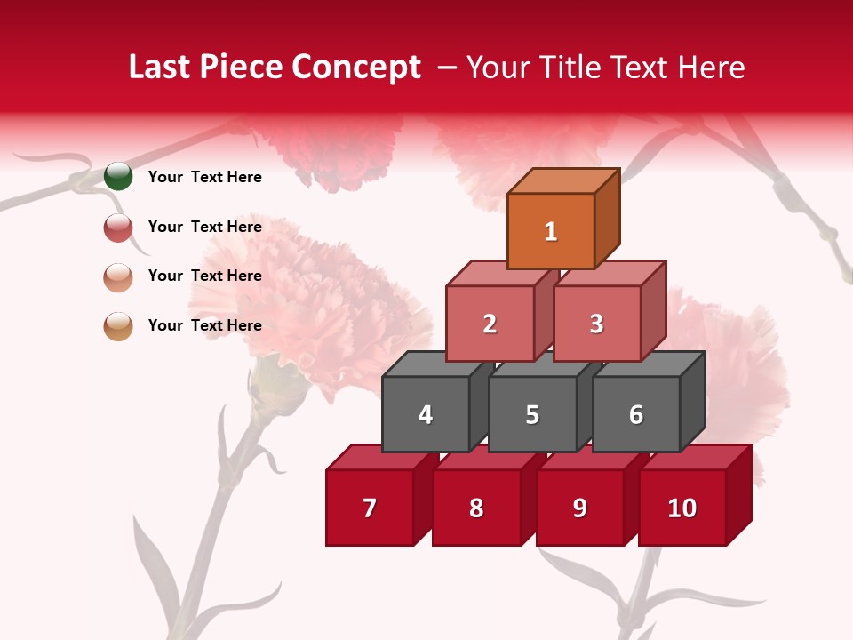 Set White Background Beauty PowerPoint Template