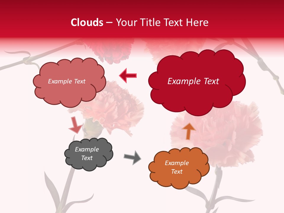 Set White Background Beauty PowerPoint Template