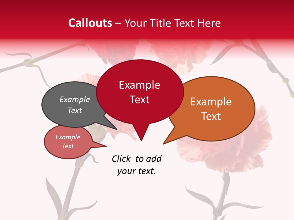 Set White Background Beauty PowerPoint Template