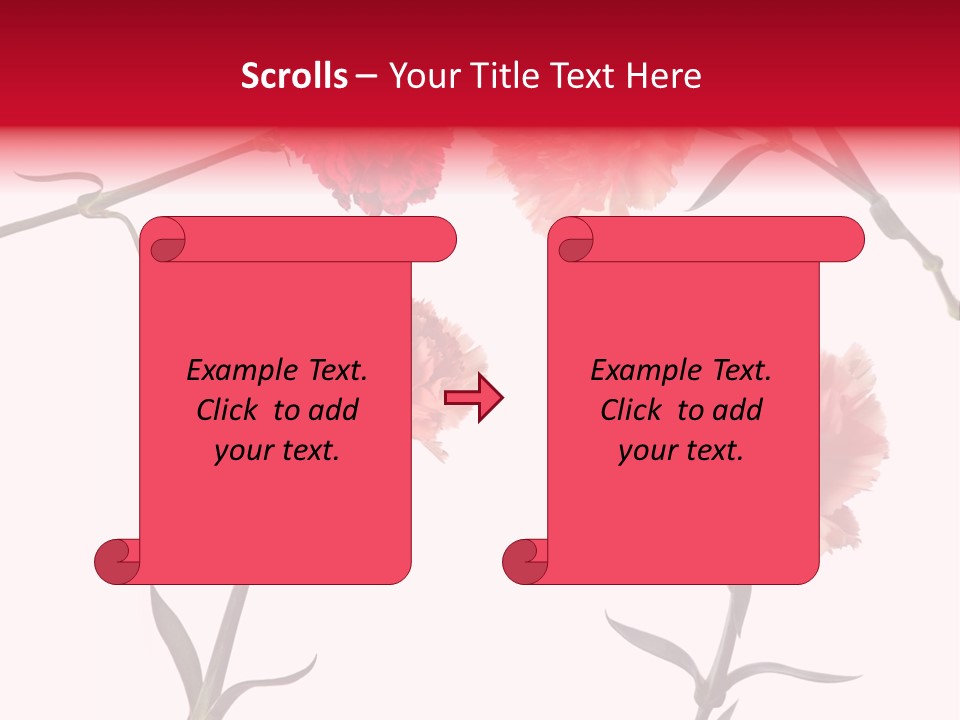 Set White Background Beauty PowerPoint Template
