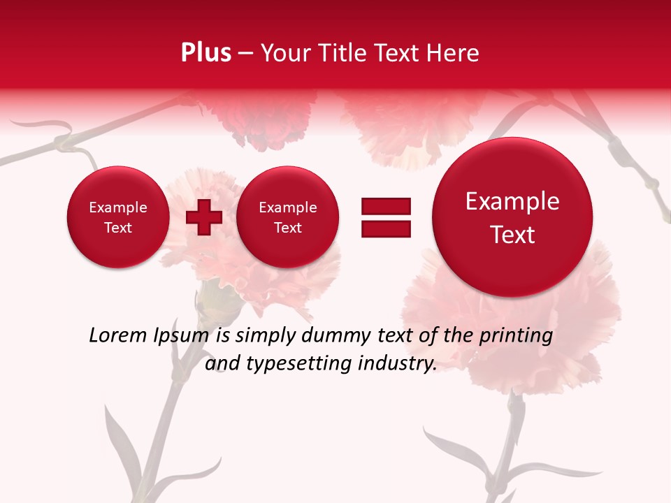 Set White Background Beauty PowerPoint Template