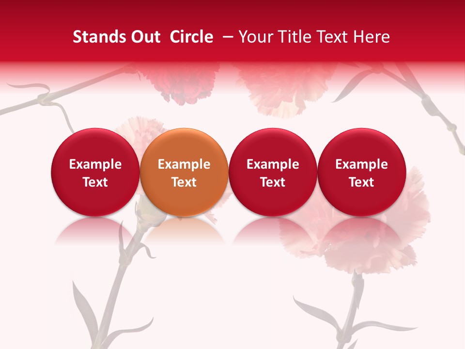 Set White Background Beauty PowerPoint Template