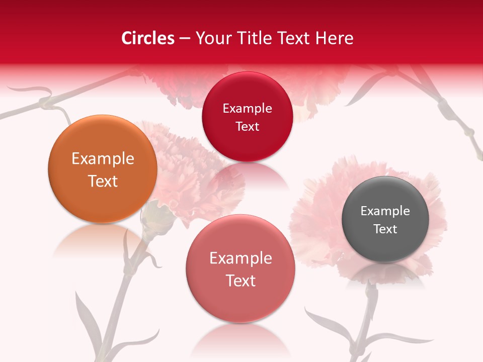 Set White Background Beauty PowerPoint Template