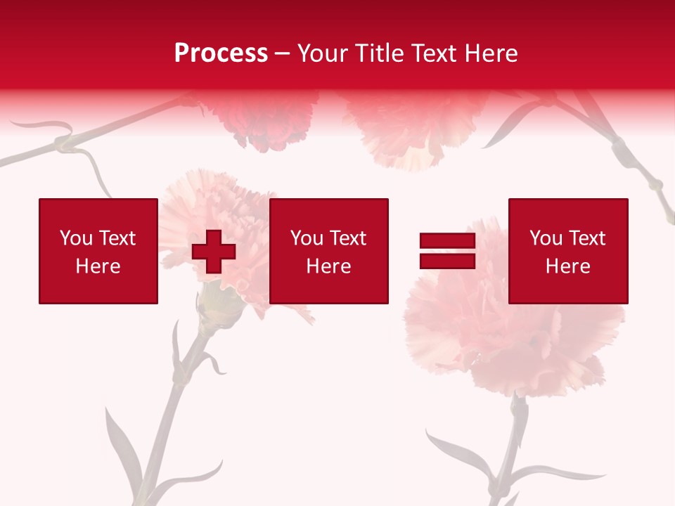 Set White Background Beauty PowerPoint Template