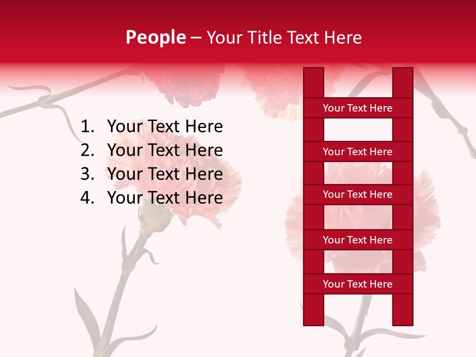 Set White Background Beauty PowerPoint Template