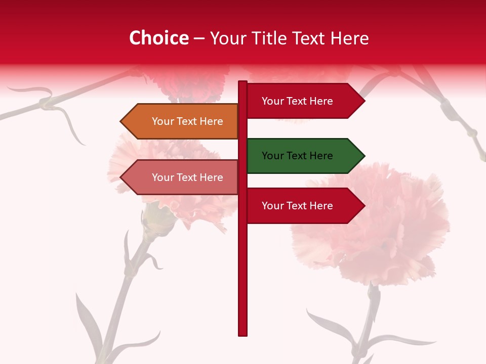 Set White Background Beauty PowerPoint Template