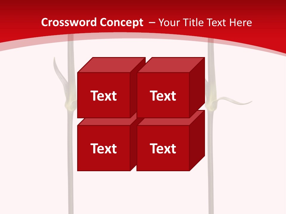 Carnation Card Red PowerPoint Template