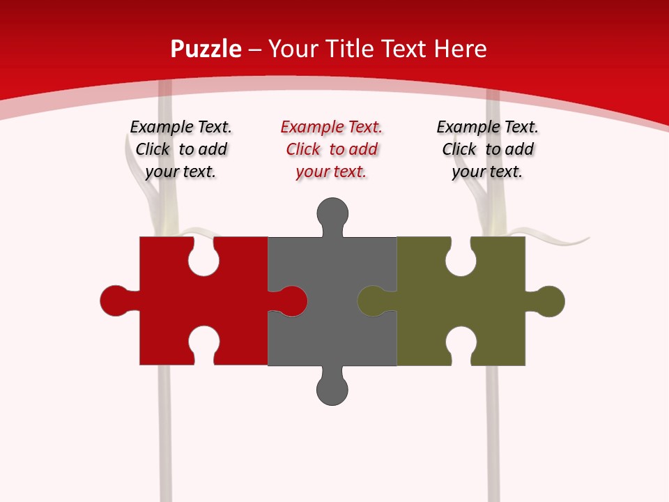 Carnation Card Red PowerPoint Template