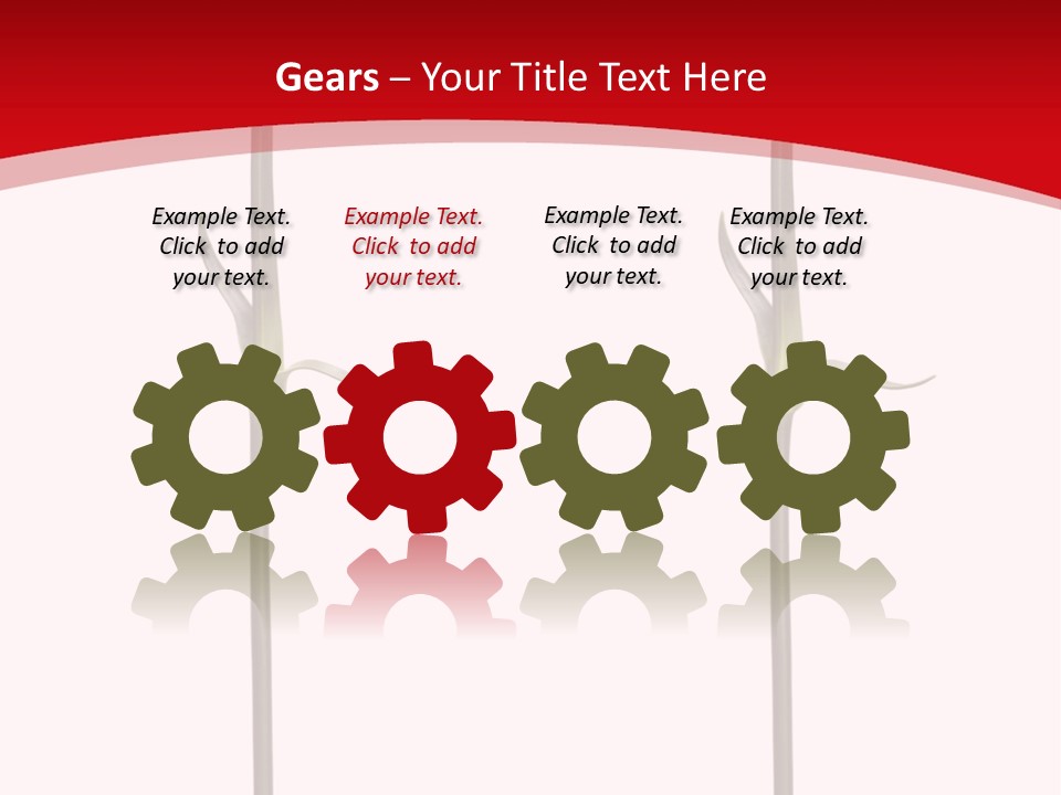 Carnation Card Red PowerPoint Template