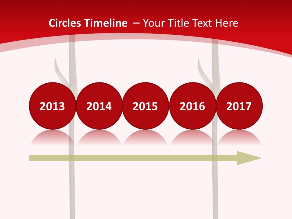 Carnation Card Red PowerPoint Template